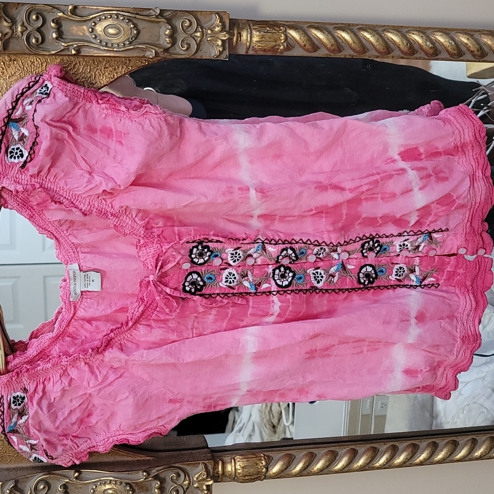BOSTON PROPER Embroidered Blouse